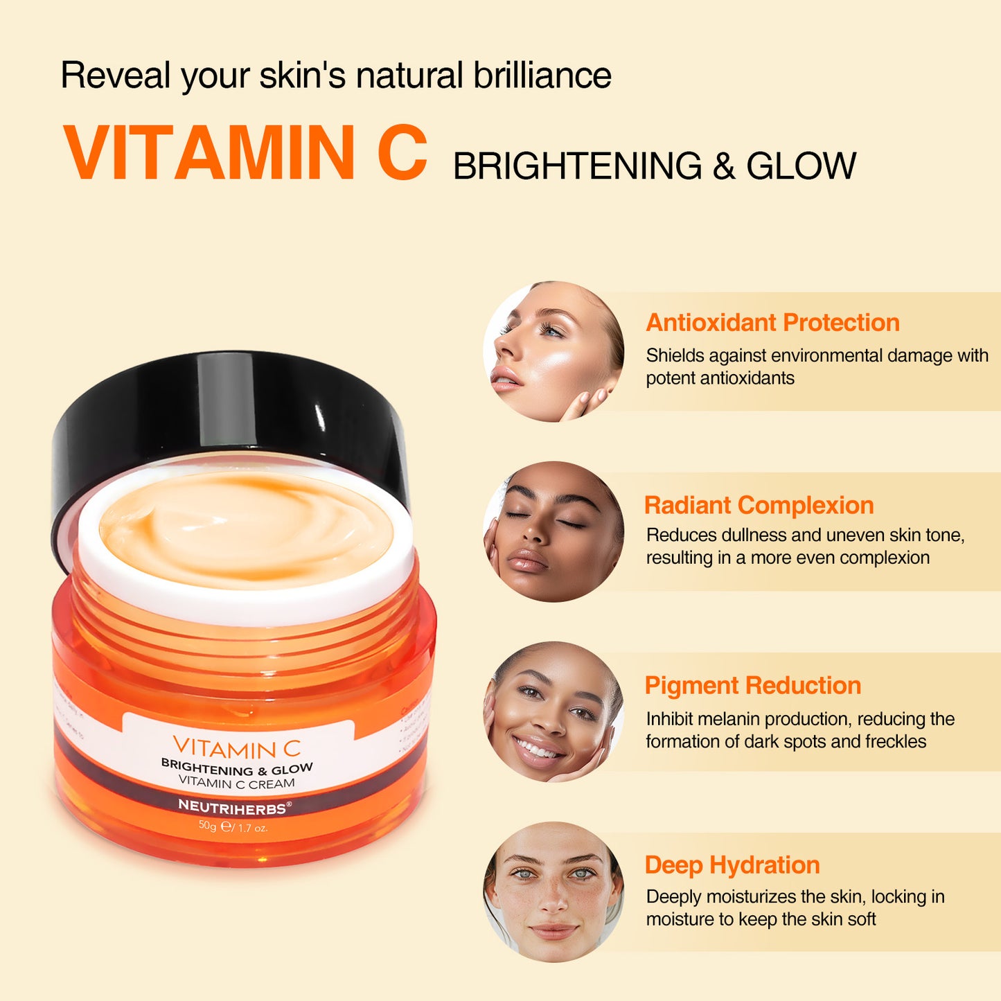 Neutriherbs Vitamin C Brightening Set with SPF50 for Dull Skin