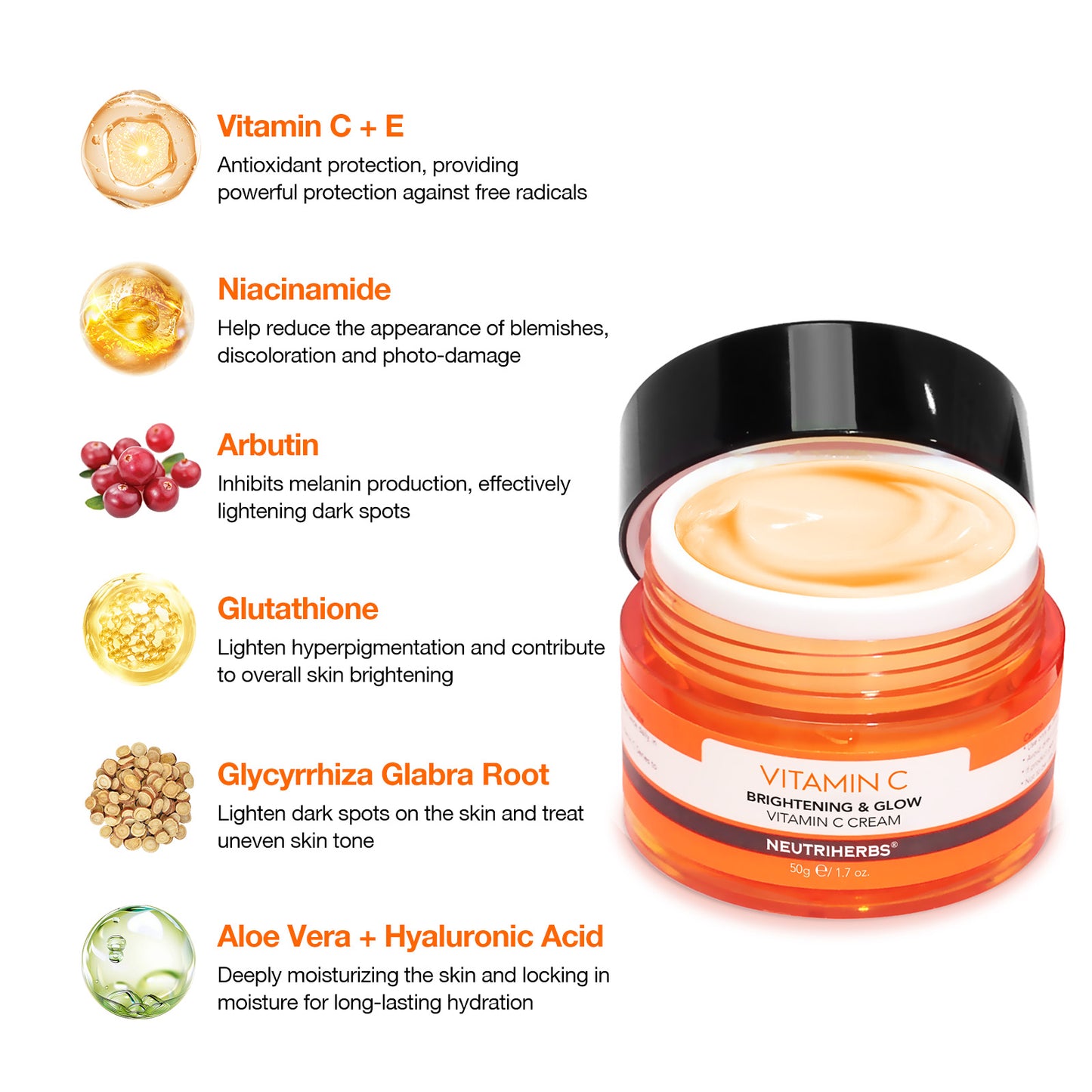 Neutriherbs Vitamin C Brightening Set with SPF50 for Dull Skin