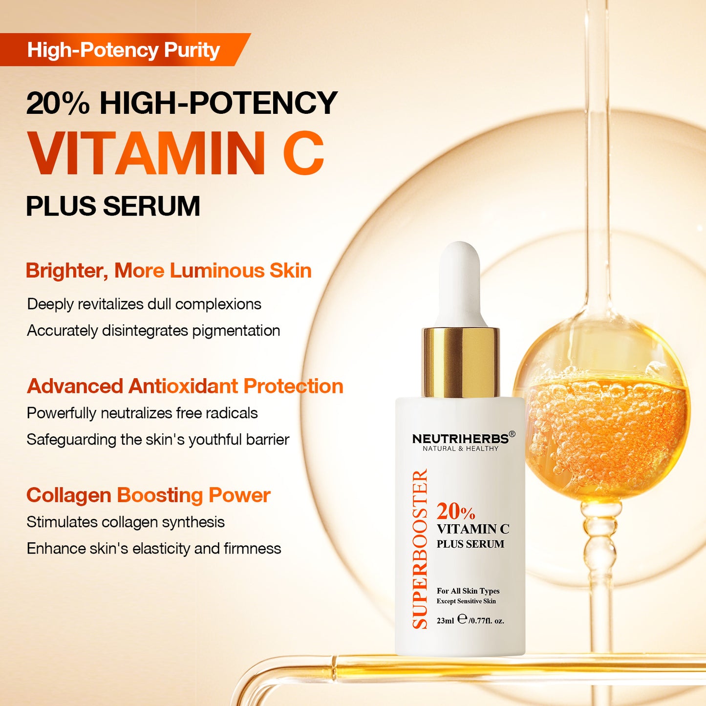 Super Booster Vitamin C Plus Brightening Serum (20% VC)