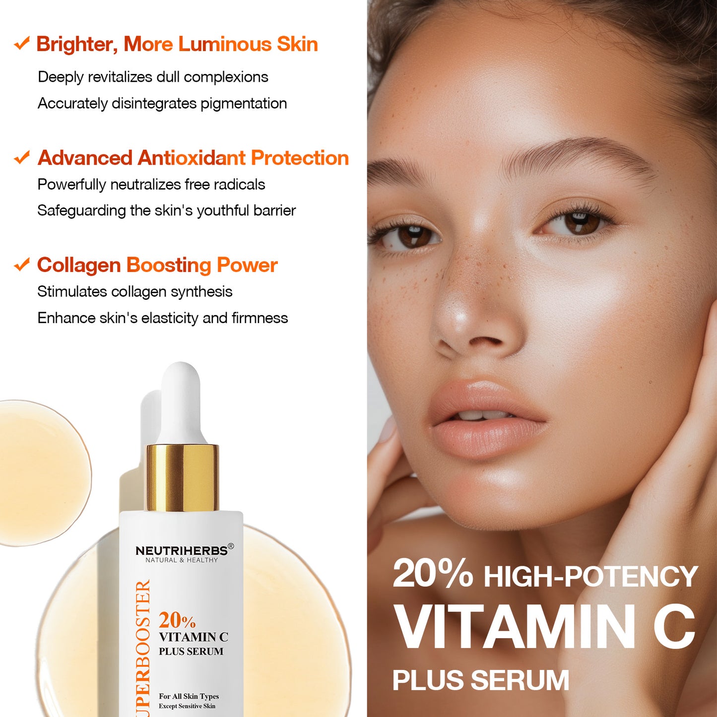 Super Booster Vitamin C Plus Brightening Serum (20% VC)