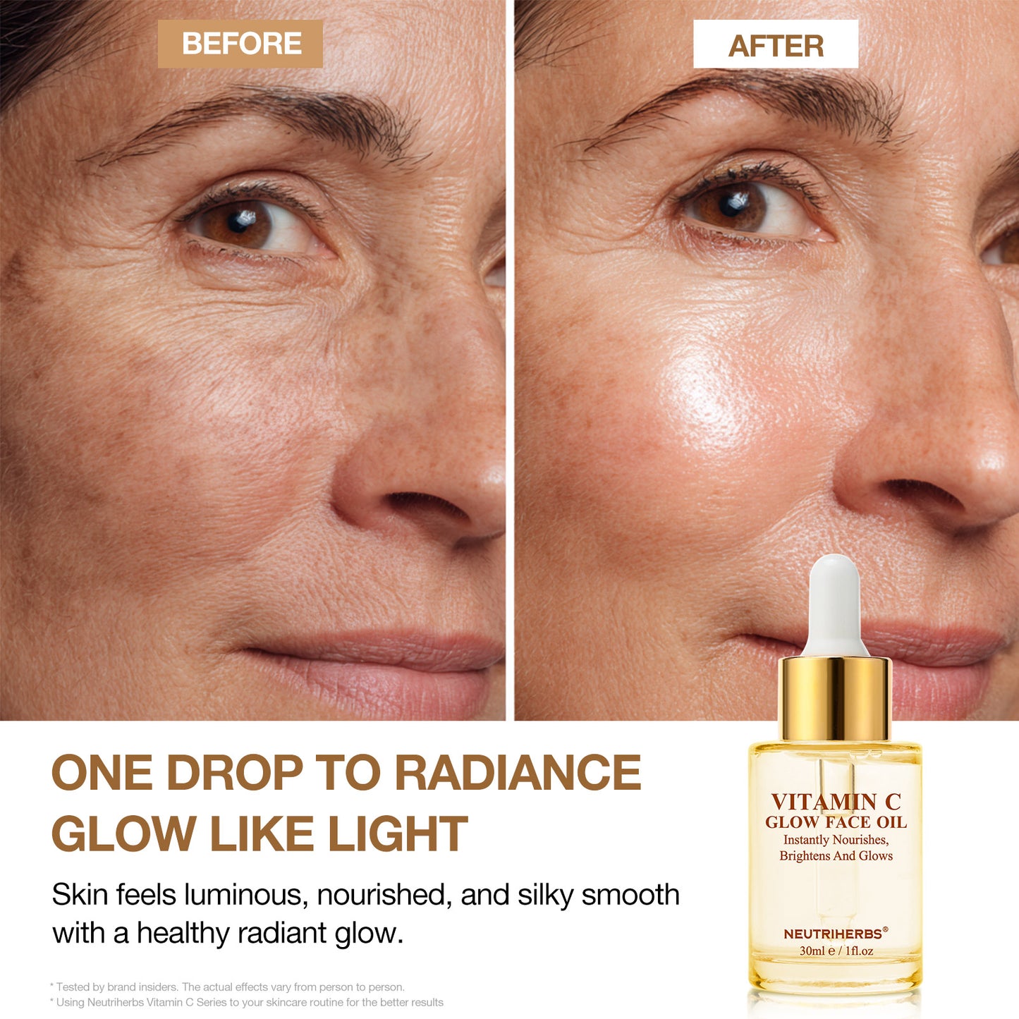 Neutriherbs Vitamin C Facial Oil for Glow – Nourish & Smooth Skin - 30ml