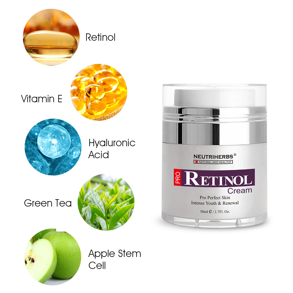 Neutriherbs Pro Retinol Cream (0.05%) for Wrinkles & Acne - 50ml - Neutriherbs SA