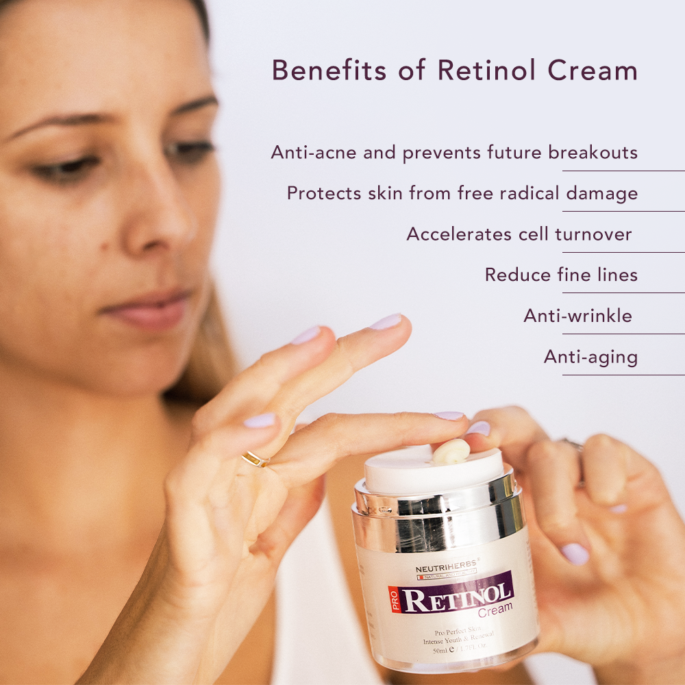 Neutriherbs Pro Retinol Cream (0.05%) for Wrinkles & Acne - 50ml - Neutriherbs SA