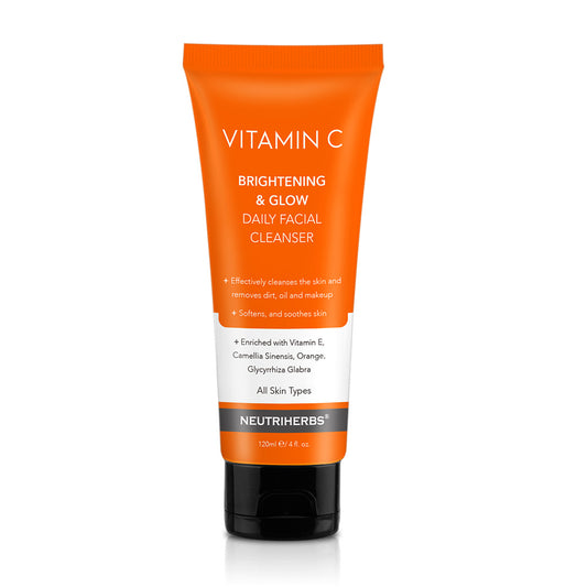 Neutriherbs Vitamin C(0.5%) Brightening & Glow Daily Facial Cleanser - 120ml - Neutriherbs SA