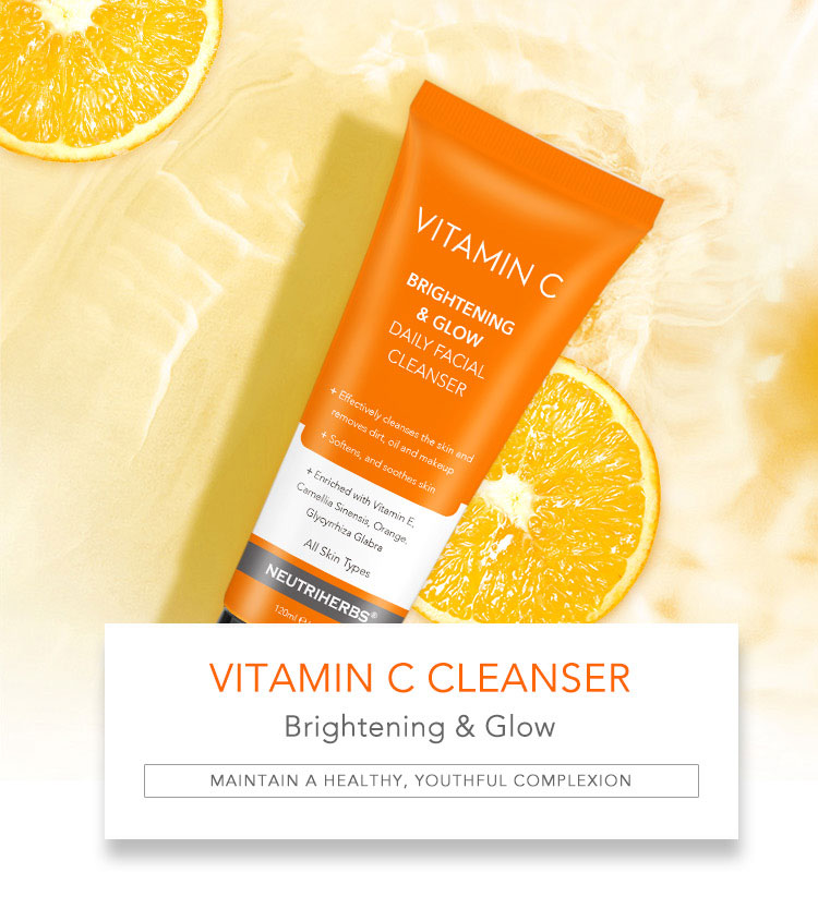 Neutriherbs Vitamin C(0.5%) Brightening & Glow Daily Facial Cleanser - 120ml - Neutriherbs SA