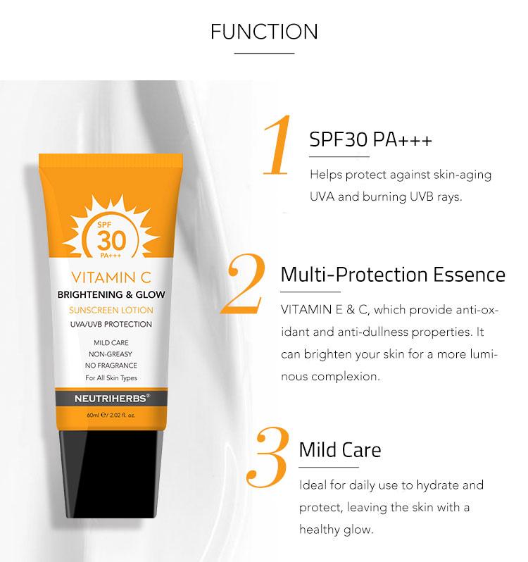Neutriherbs Sunscreen SPF30 with Vitamin C - 60ml - Neutriherbs SA