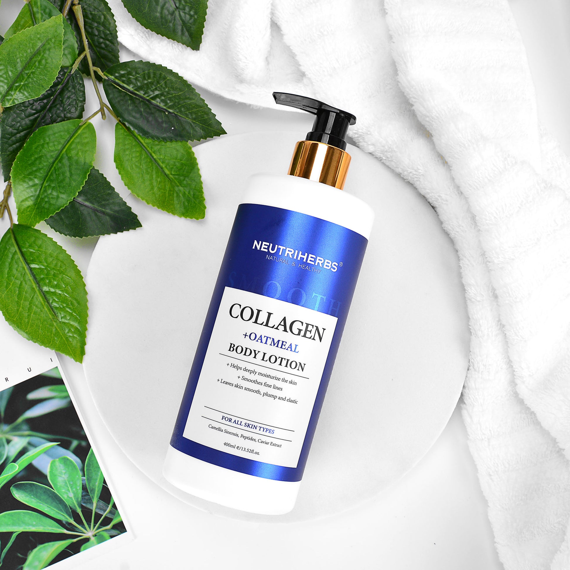 Neutriherbs Collagen Body Lotion for Skin Elasticity - 400ml - Neutriherbs SA