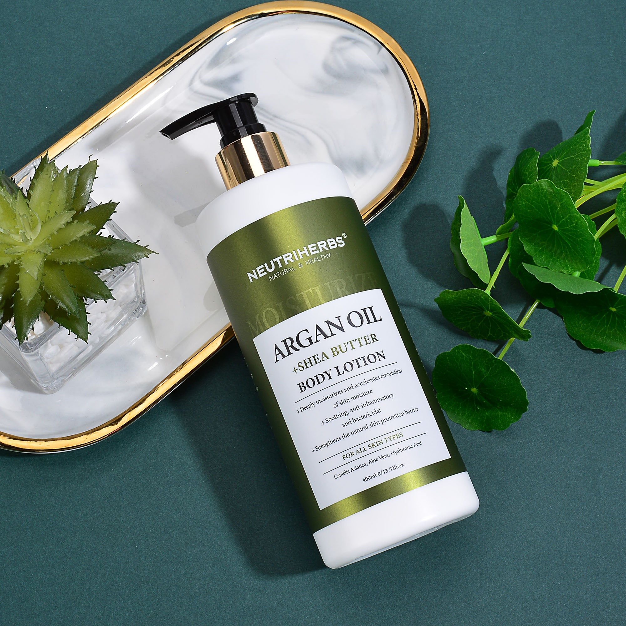 Neutriherbs Argan Oil & Shea Butter Body Lotion for Skin Repair