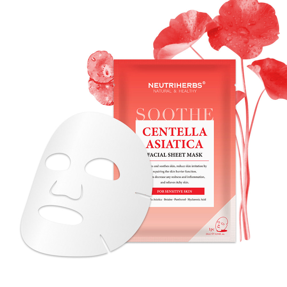 Neutriherbs 0.05% Cica Facial Mask for Sensitive Skin - Neutriherbs SA