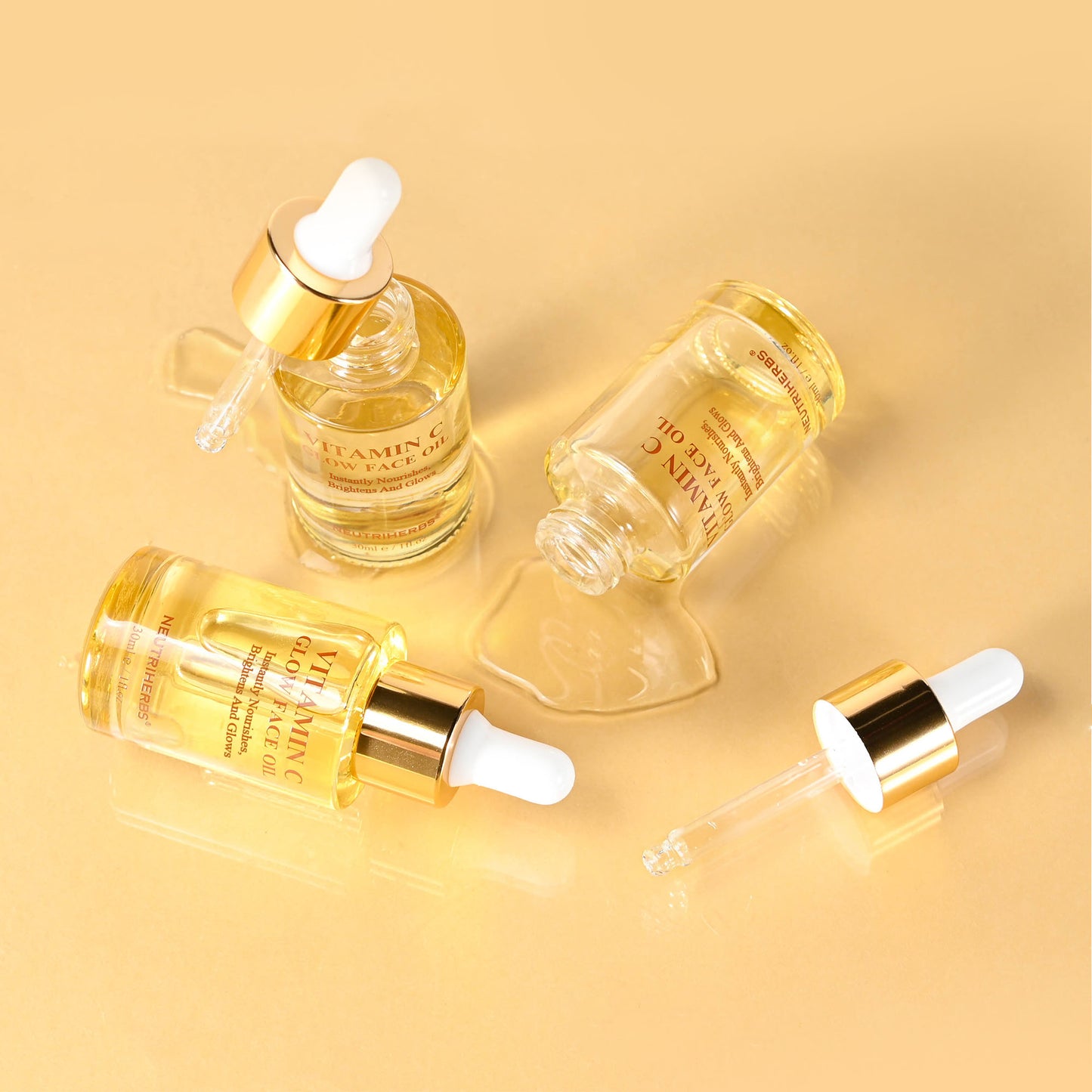 Neutriherbs Facial Oil with Vitamin C, Rosehip & Jojoba for Glowing Skin - 30ml - Neutriherbs SA